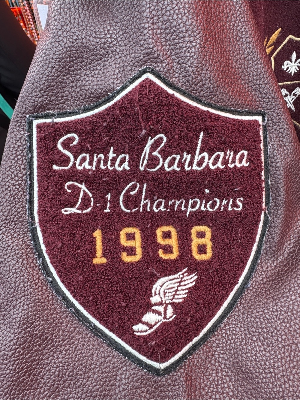 Abercrombie & Fitch Santa Barbara Track and Field Varsity Letterman Jacket - Picture 4 of 7